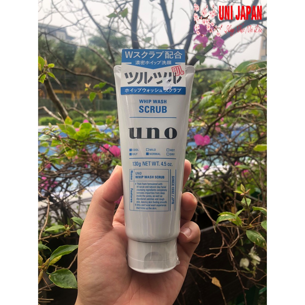 Sữa rửa mặt dành cho nam uno shiseido 130g