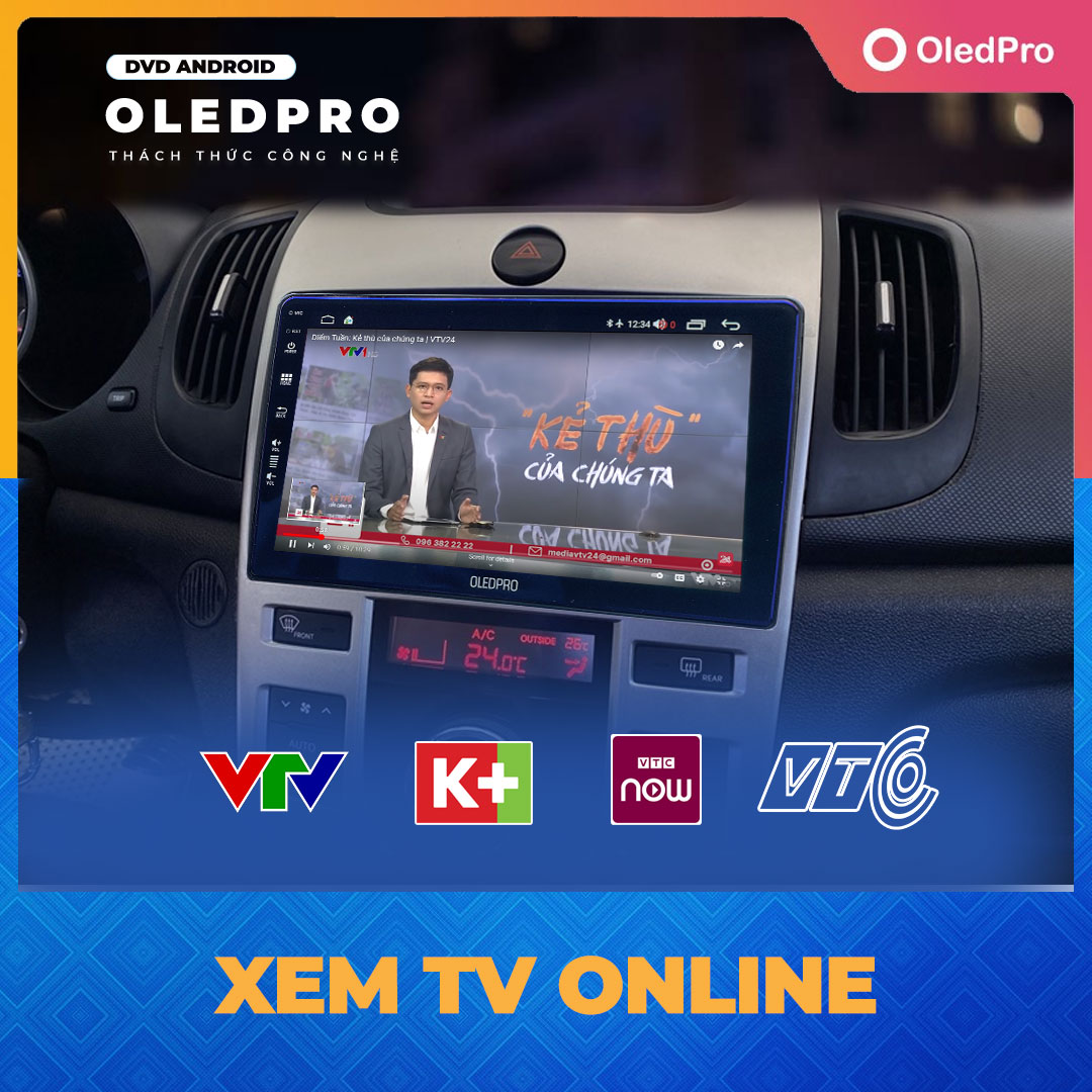 [Kho Hải Phòng] Màn hình Android OLEDPRO X4 9inch 10inch Cho Ô Tô Xe Hơi