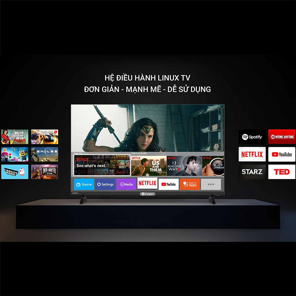 [VOUCHER 15%]TIVI LED CASPER 32HX6200 - 32",Smart TV
