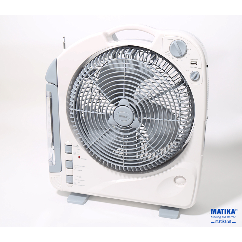 Quạt sạc điện MATIKA MTK-6315 4IN1