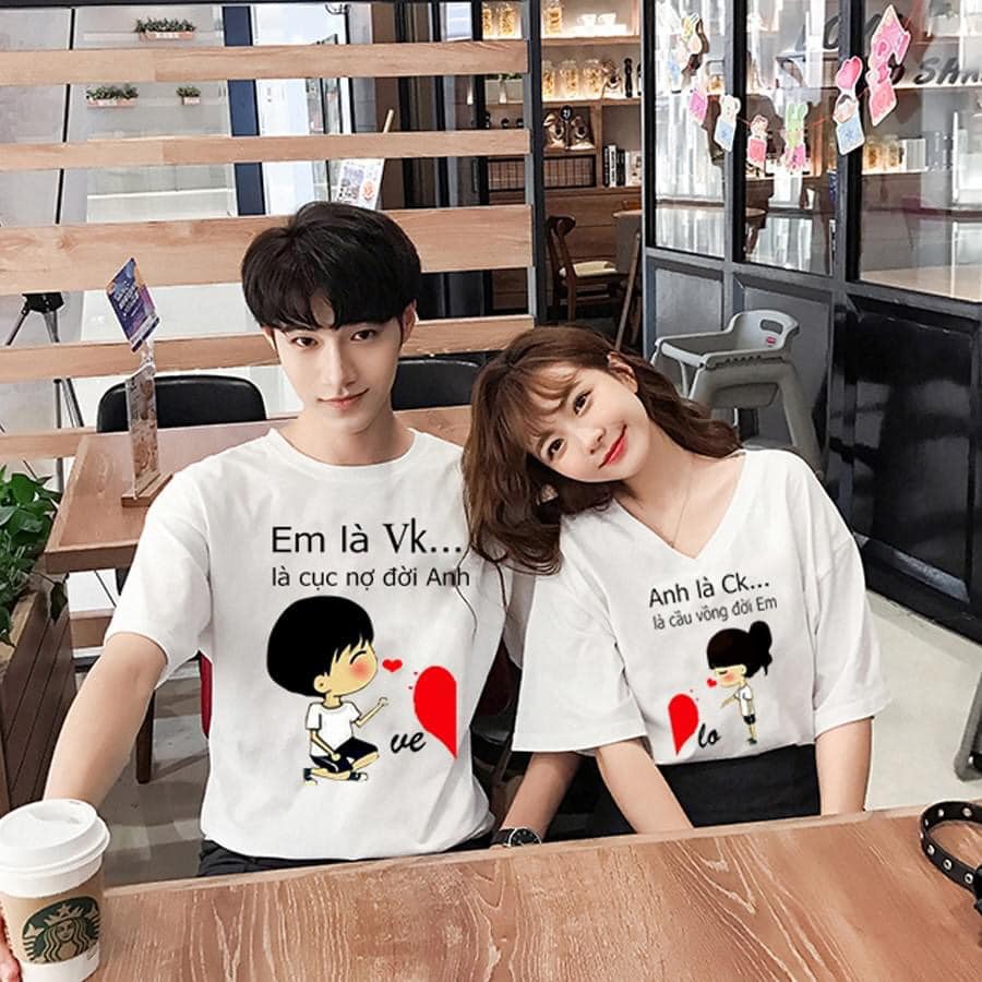 Áo thun đôi( 2 áo) anh là em là  ý nghĩa