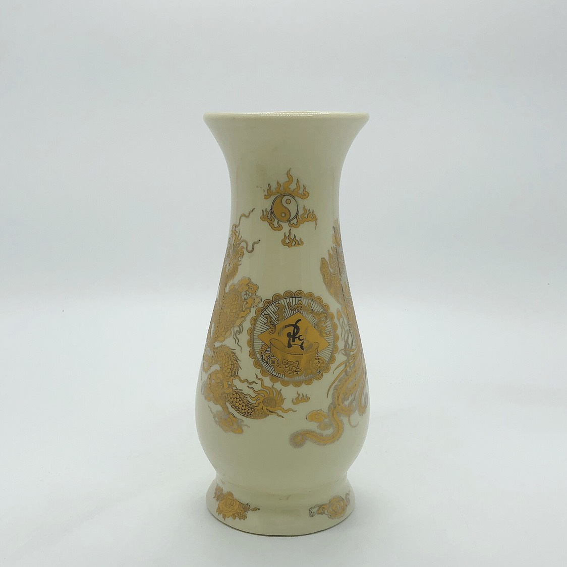 Golden Enamel Altar Flower Vase - Bat Trang Porcelain Market
