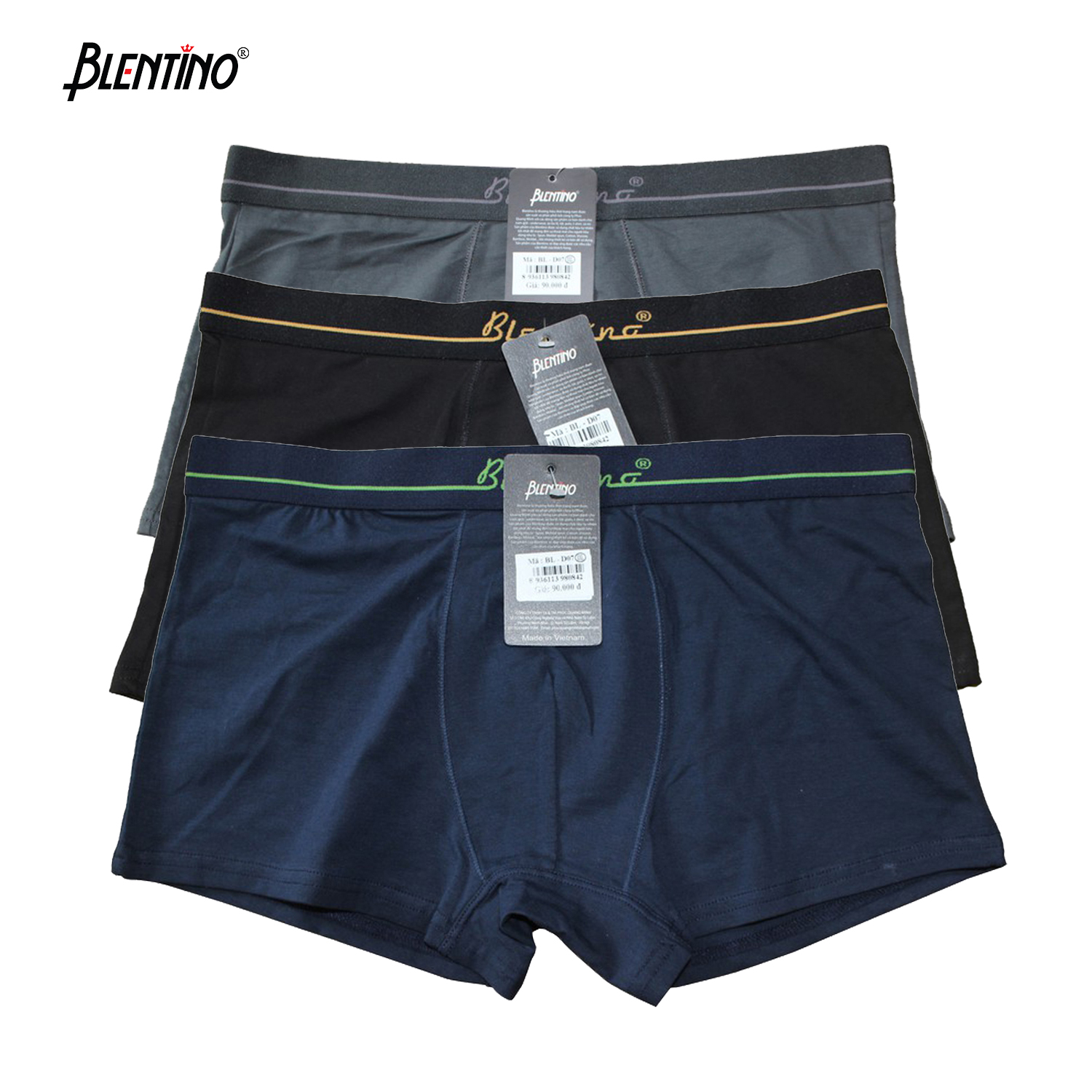 Blentino combo 3 quần lót nam boxer d07 - sịp đùi nam cao cấp