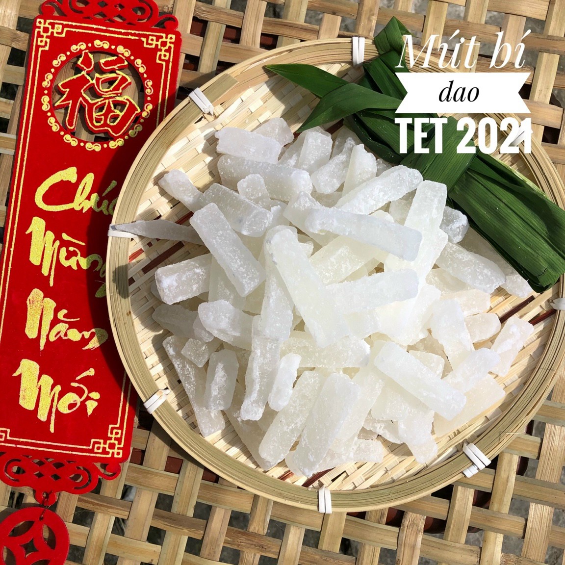 500g mứt bí -  miễn phí ship - đồ ăn vặt - bách hóa online uy tín