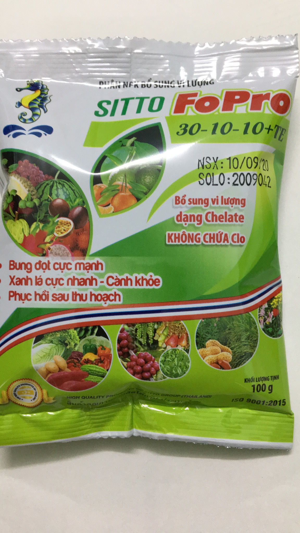 Phân bón NPK Thái Lan Sitto FOPRO gói 100gr