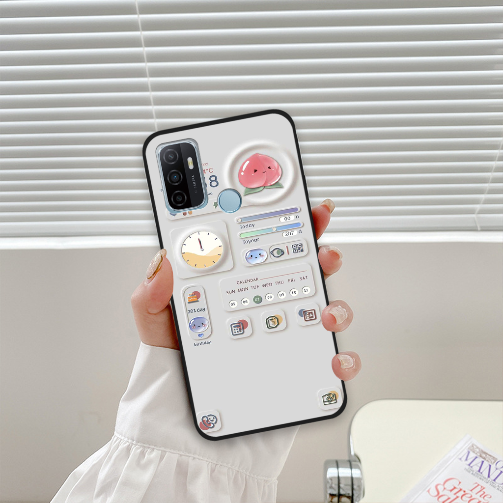 Ốp lưng Oppo A53 họa tiết đồng đồ dễ thương