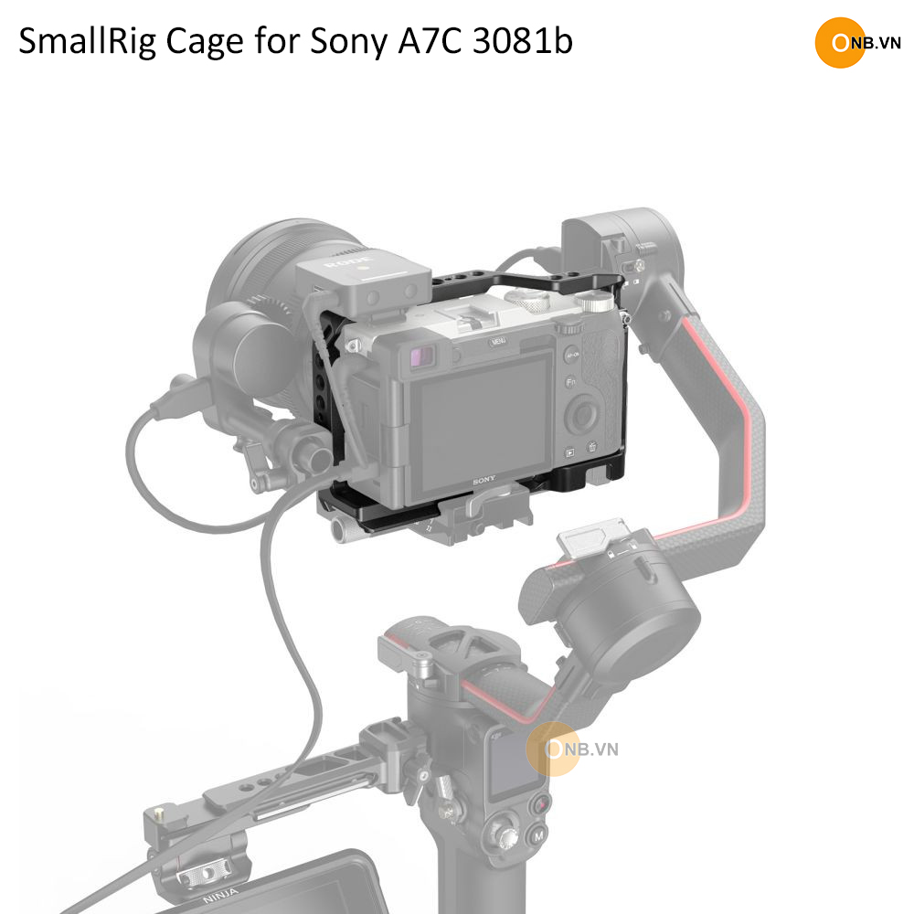 SmallRig Cage Khung Sony Alpha a7c 3081b hỗ trợ quay