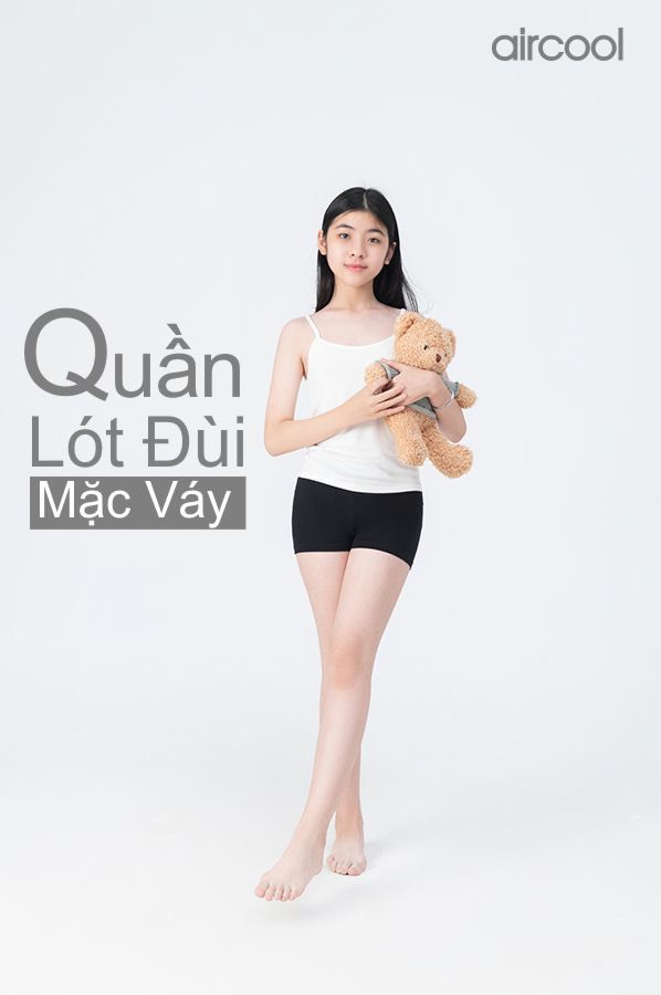 Quần đùi mặc váy bé gái Aircool Bamboo