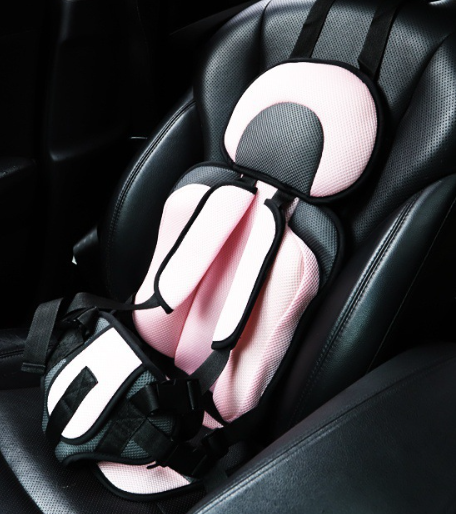 Đai ngồi ô tô an toàn cho bé, ghế ngồi ô tô cho bé  Màu hồng phấn
