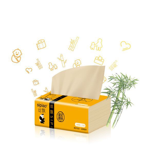 ⛔FREESHIPP⛔ Bịch 300 tờ giấy gấu trúc (BỊCH 300 TỜ)