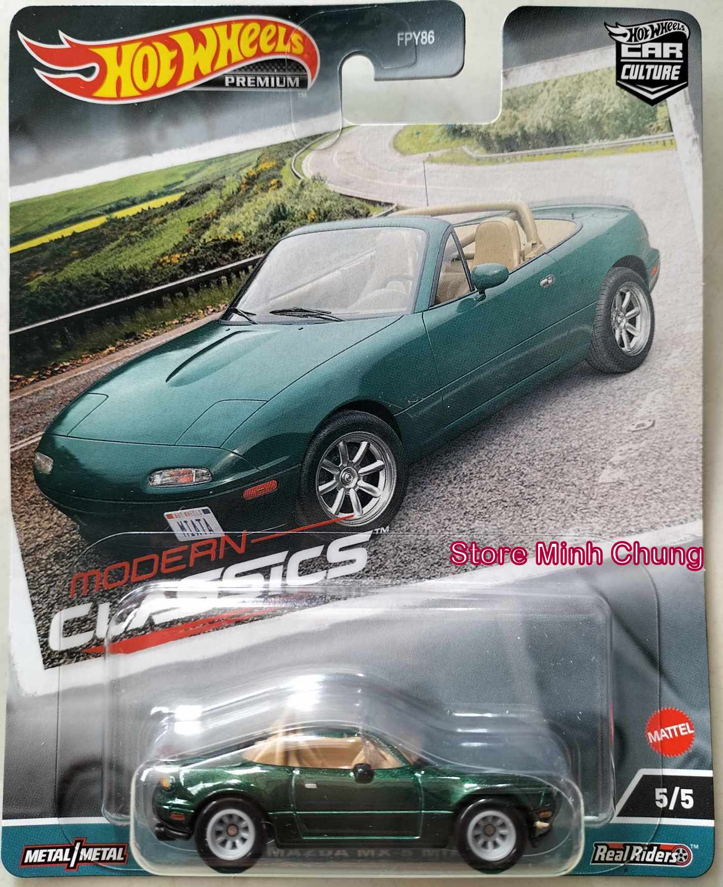 Store Minh chung Xe mô hình đồ chơi Hot wheels car culture Modern classics '91 mazda mx-5 miata