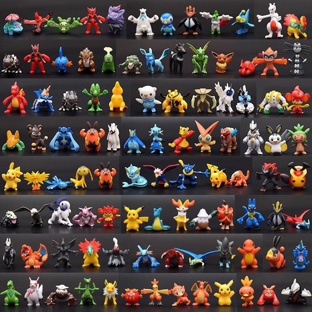 Pokemon Set 24pcs mô hình Figures mini toy