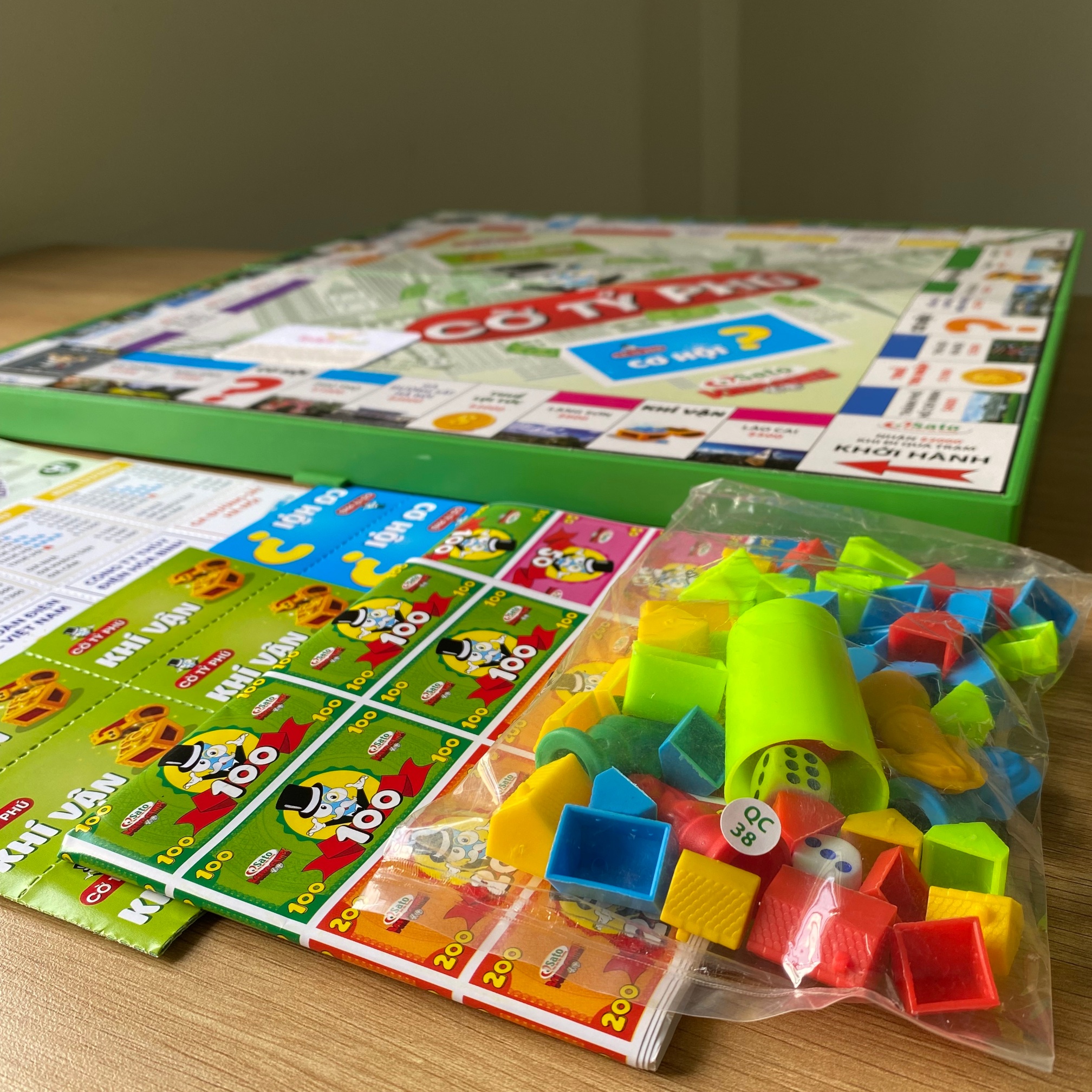 Cờ Tỷ Phú 2 - Kích Thước Lớn 42 cm x 42 cm - Thẻ Bài Xúc Xắc Toys