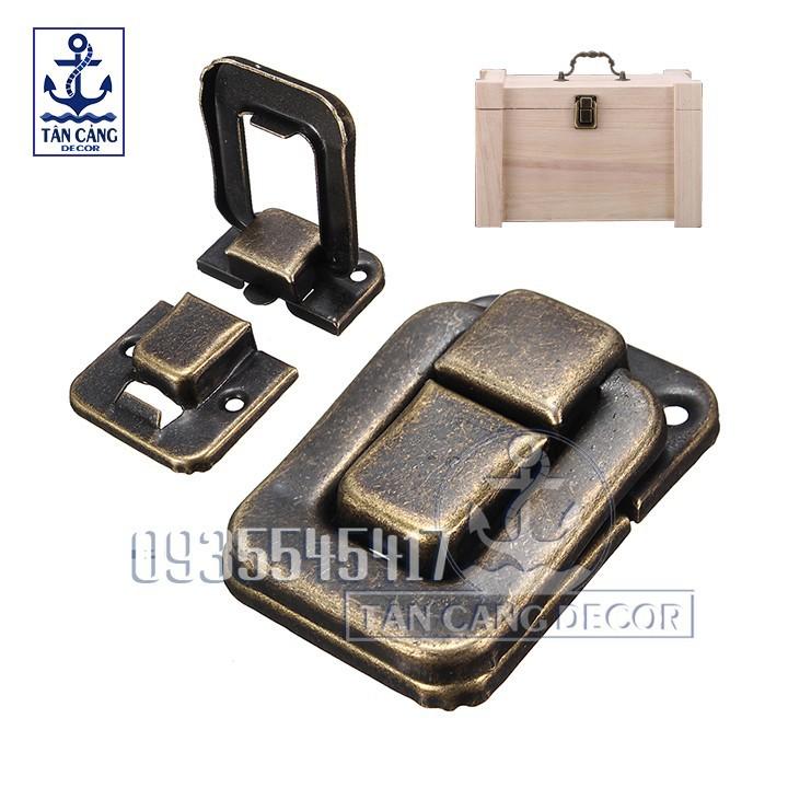 2 Khóa hộp Đơn Cổ điển size lớn 36 – KT:3.8cm
