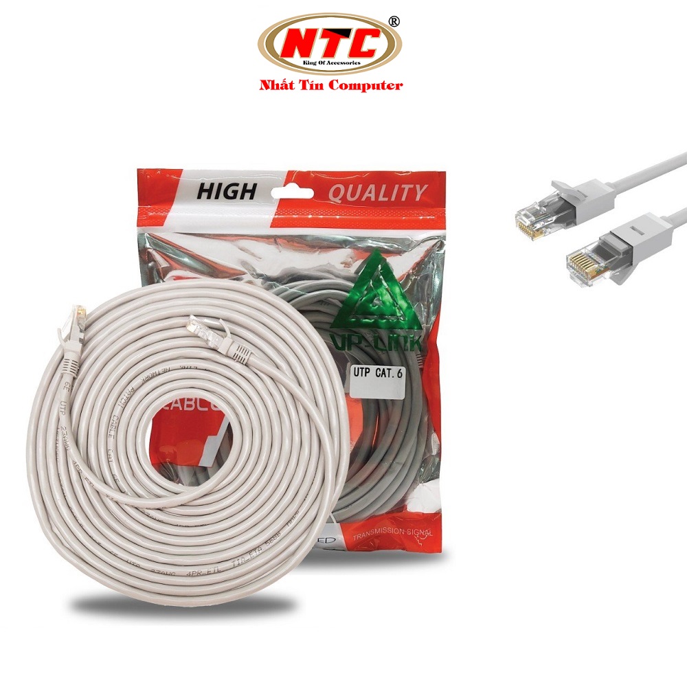 Cáp mạng LAN UTP Cat 6 VP-LINK / AD-LINK dài 1M 2M 3M 5M 10M 15M 20M 30M 40M 50M (bấm sẵn 2 đầu) - Nhất Tín Computer