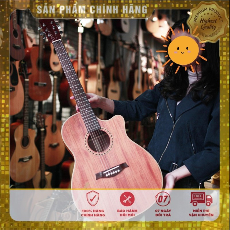 Đàn guitar VG-DFHD gỗ hồng đào nguyên tấm- Tặng Full Phụ Kiện-phân phối chính hãng tại Nhạc cụ 3 số