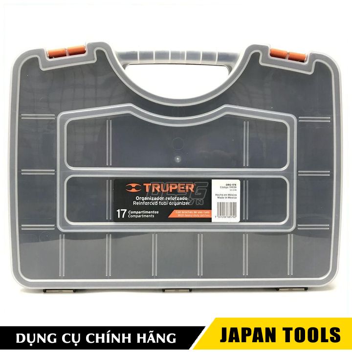 Hộp đựng đồ nghề nhỏ nhiều ngăn 17" Truper 19939 | Japan Tools