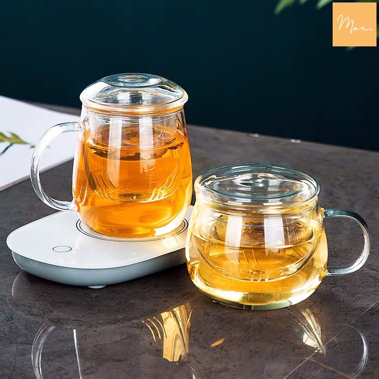 Cốc Pha Trà Thủy Tinh - 350Ml (Kèm Lõi Lọc Trà)