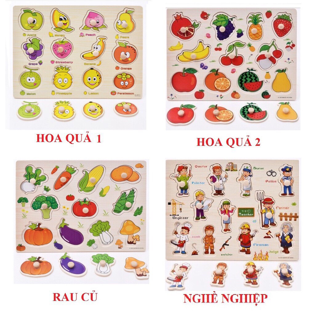 Bảng núm gỗ hàng loại 1 hàng đẹp, chắc chắn cho bé