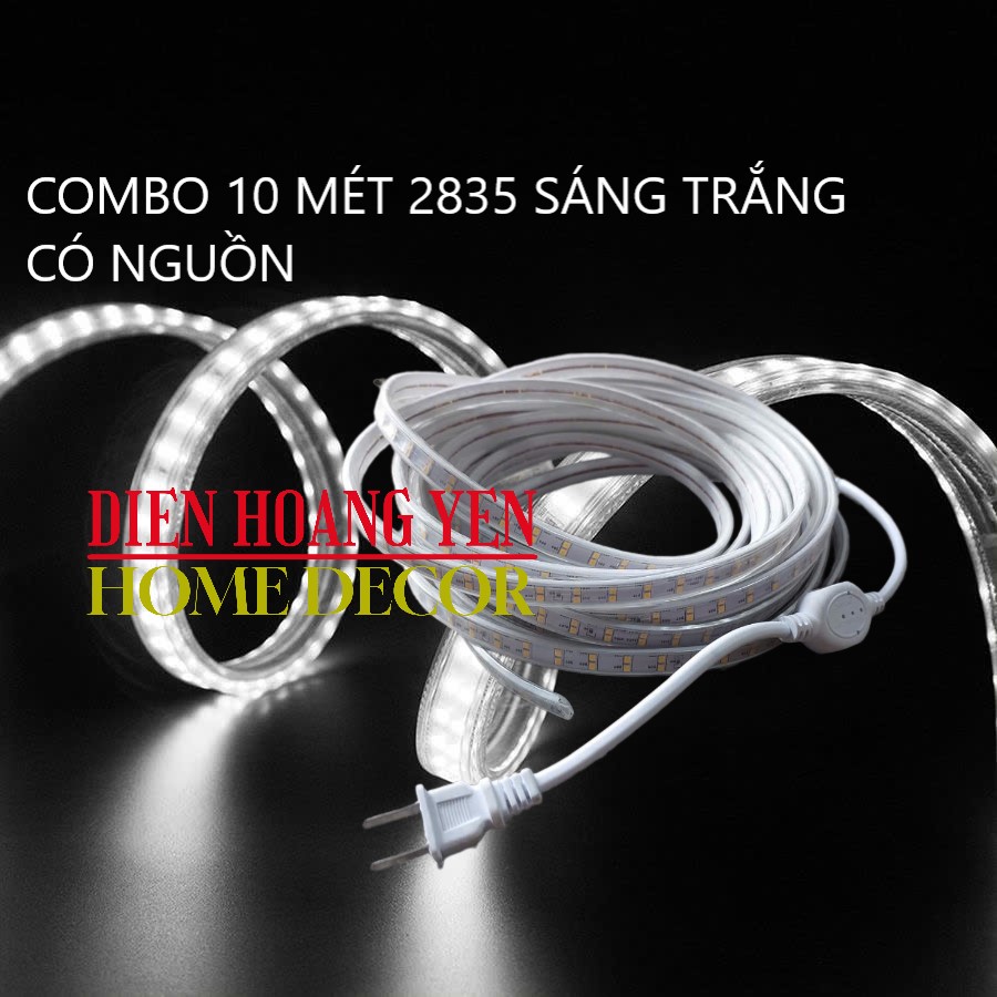 Đèn LED dây đôi 2835 - 10 MÉT - CÓ DÂY NGUỒN