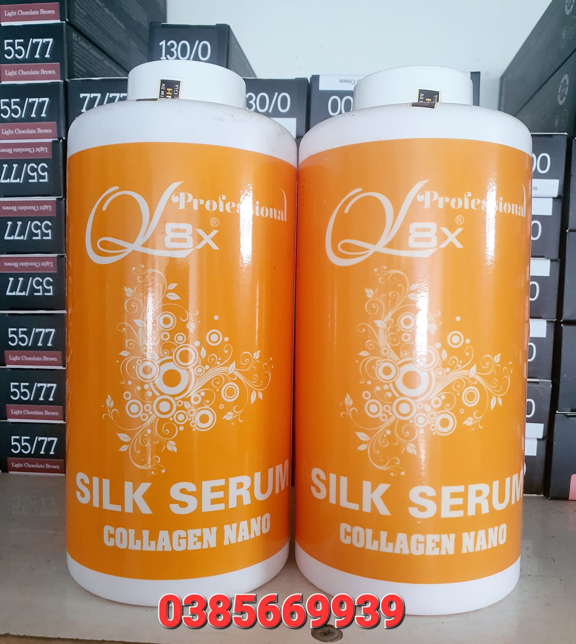 Phục hồi phủ lụa Collagen Nano Silk Serum siêu mềm mượt tóc bóngg tóc 1000ml