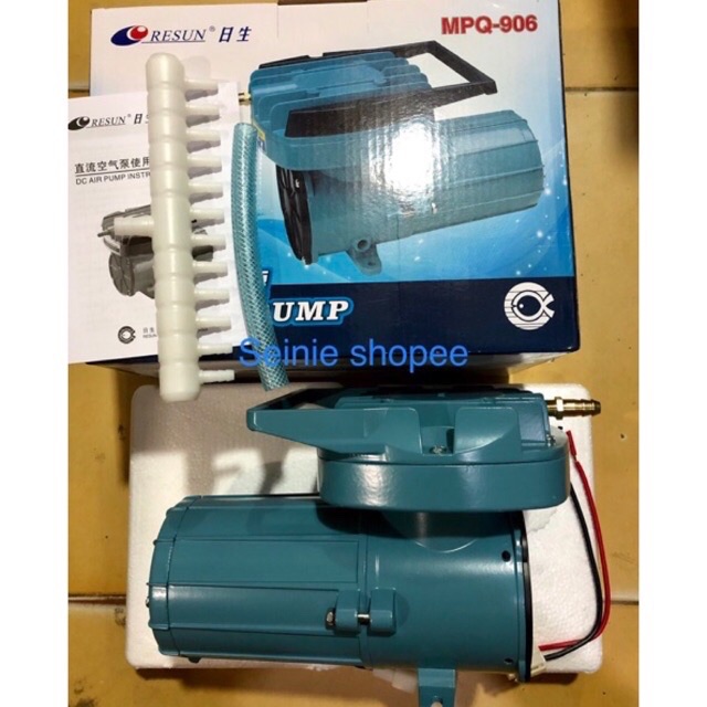 Máy thổi khí oxy xài bình 12v resun mpq 906