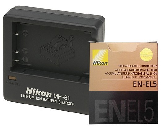 Sạc máy ảnh Nikon MH-61 (cho pin EN-EL5) - Hàng nhập khẩu