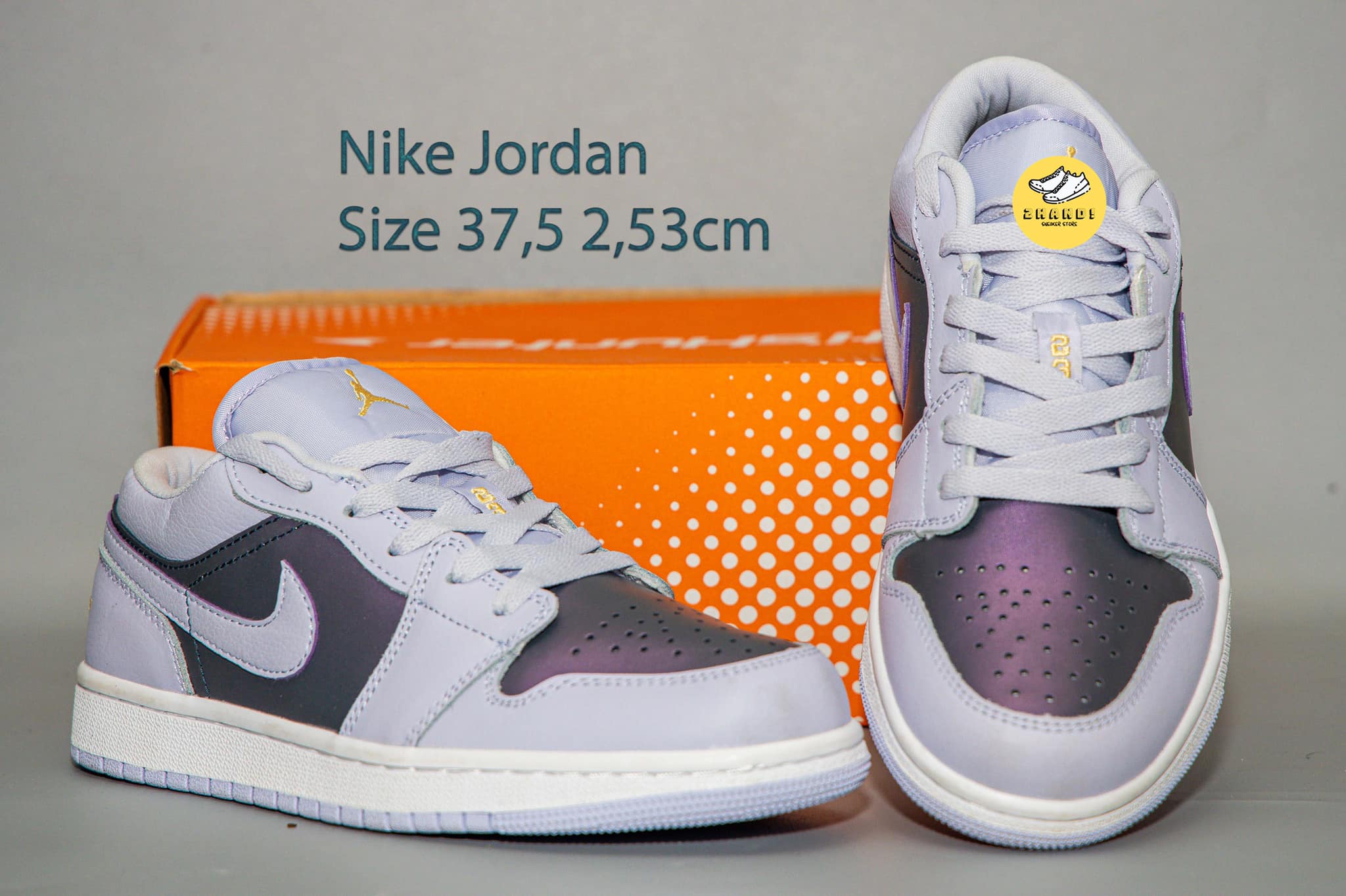 2hand] Giày nữ Nike Air Jordan 1 Low 'Oxygen Purple' 554723-505