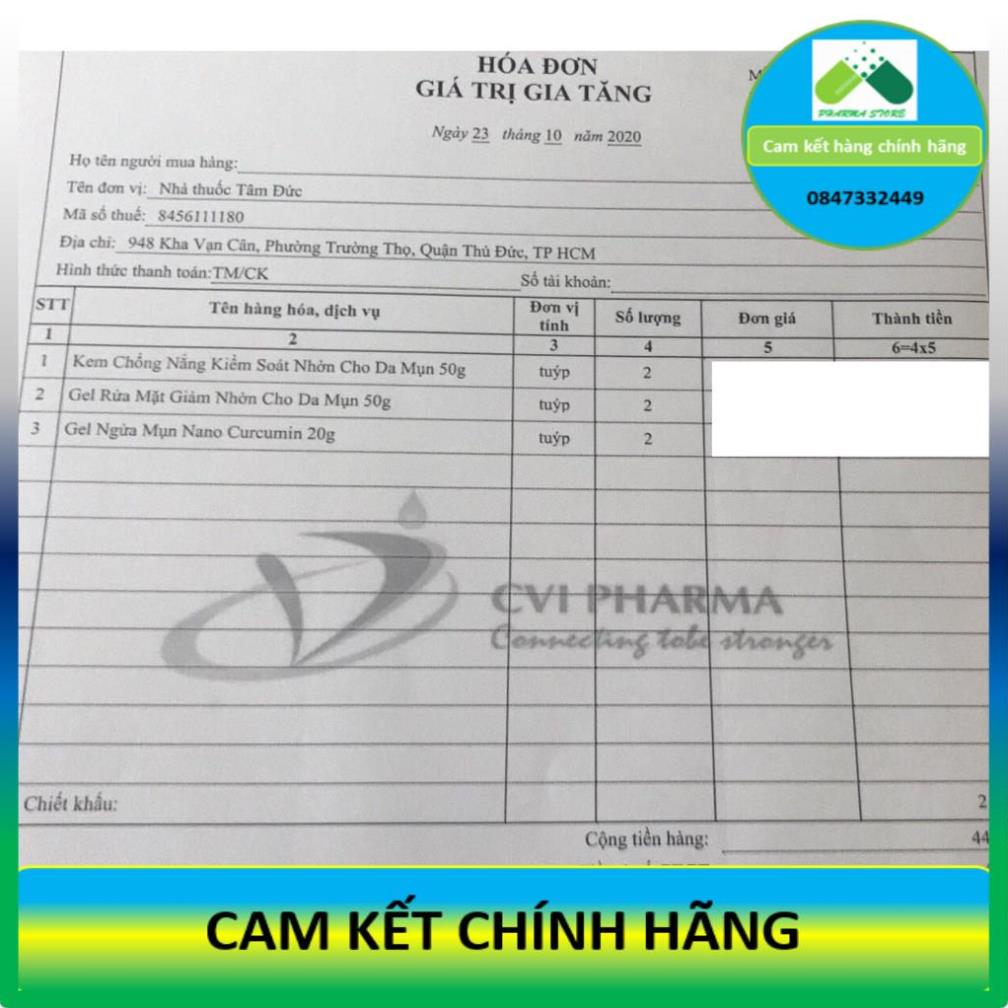 [NEW_Decumar Advanced] Gel ngừa mụn Nano curcumin (Tuýp 20g) [Decuma/ advance/ new/ kem nghệ]