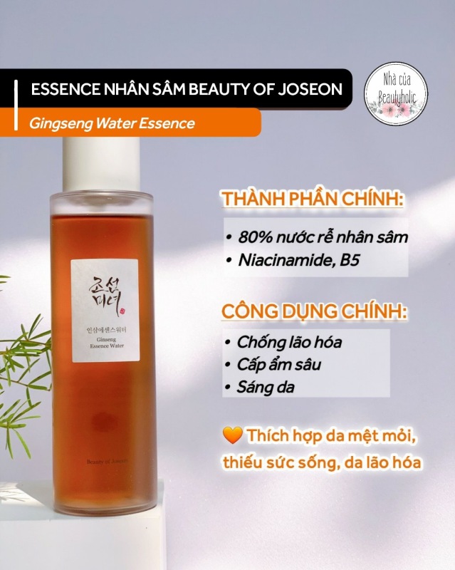 [HCM][Nhacuabeautyholic]Nước dưỡng da nhân sâm Beauty of Joseon Ginseng Essence Water cao cấp
