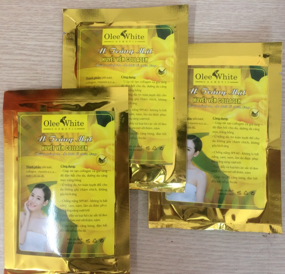 Mặt Nạ Ủ Trắng Huyết Yến Collagen