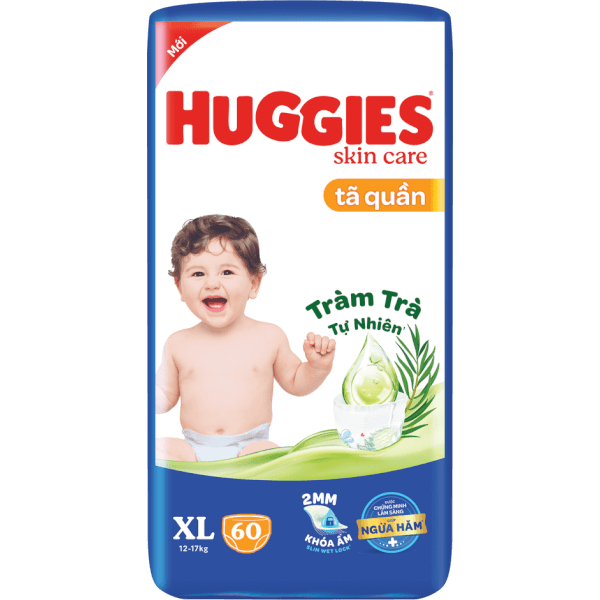 Tã quần huggies tràm trà m76 /l68/xl60/ xxl54+8 miếng