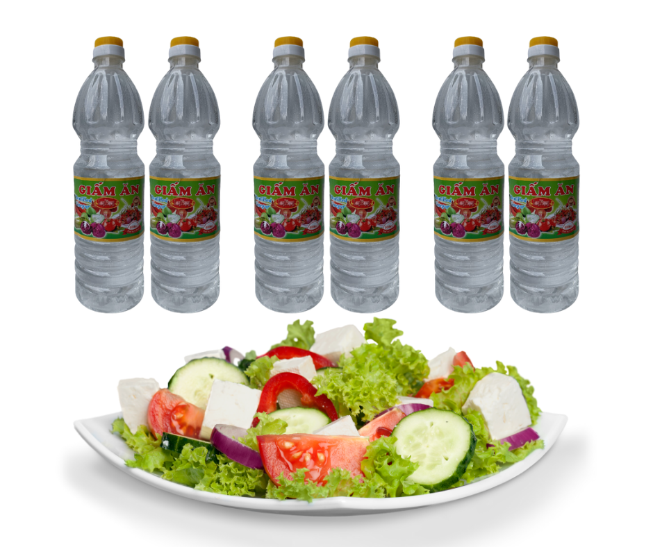 Dấm Tinh Luyện Long Phụng - Thùng 12 Chai x 960ml/chai - Dấm sử dụng gia vị nấu ăn, pha nước chấm, làm gỏi, ngâm chua.