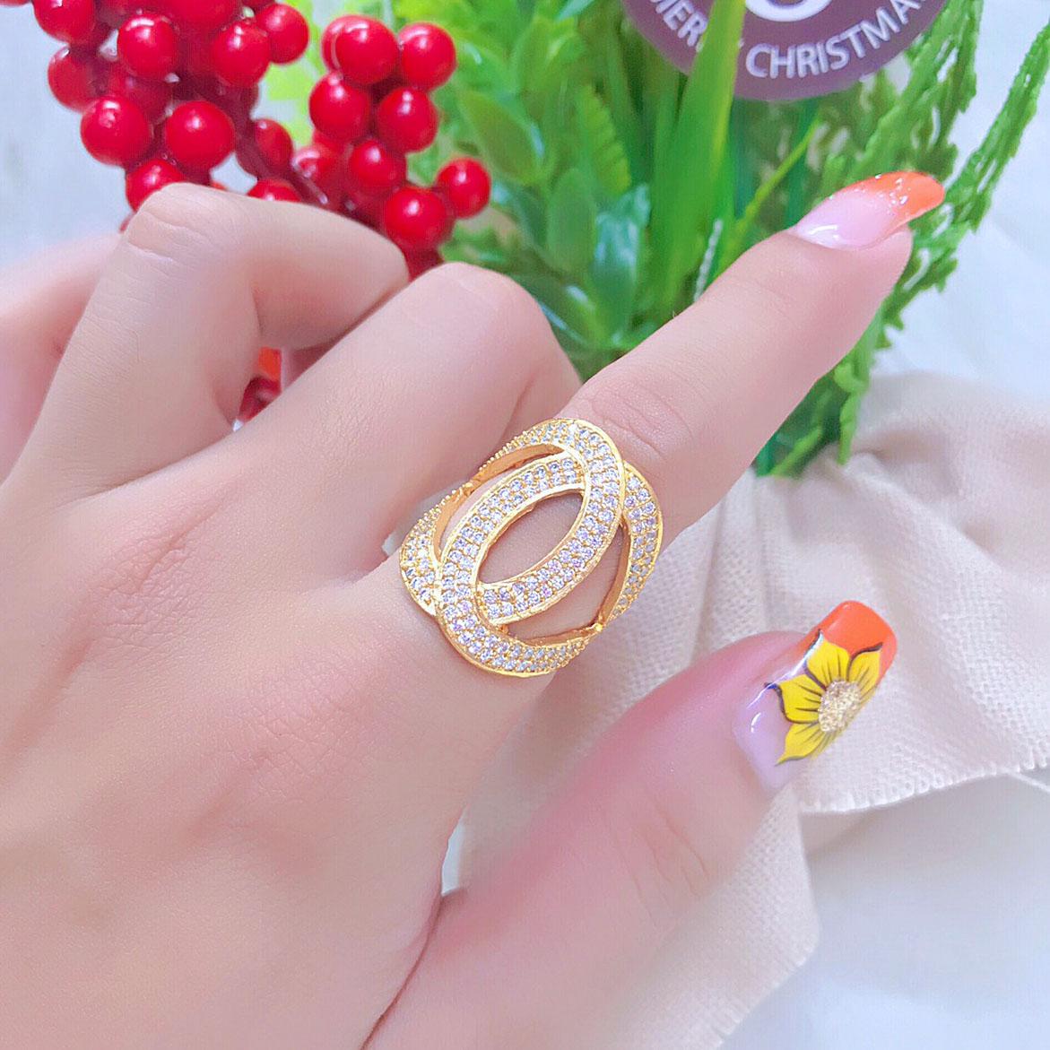 Nhẫn Nữ Thời Trang Hàng Đẹp Mẫu TH040(7).20.09 Mạ Vàng - Tubi Cony - Đổi Trả Trong Vòng 07 Ngày - Tặng Kèm Hộp Trang Sức