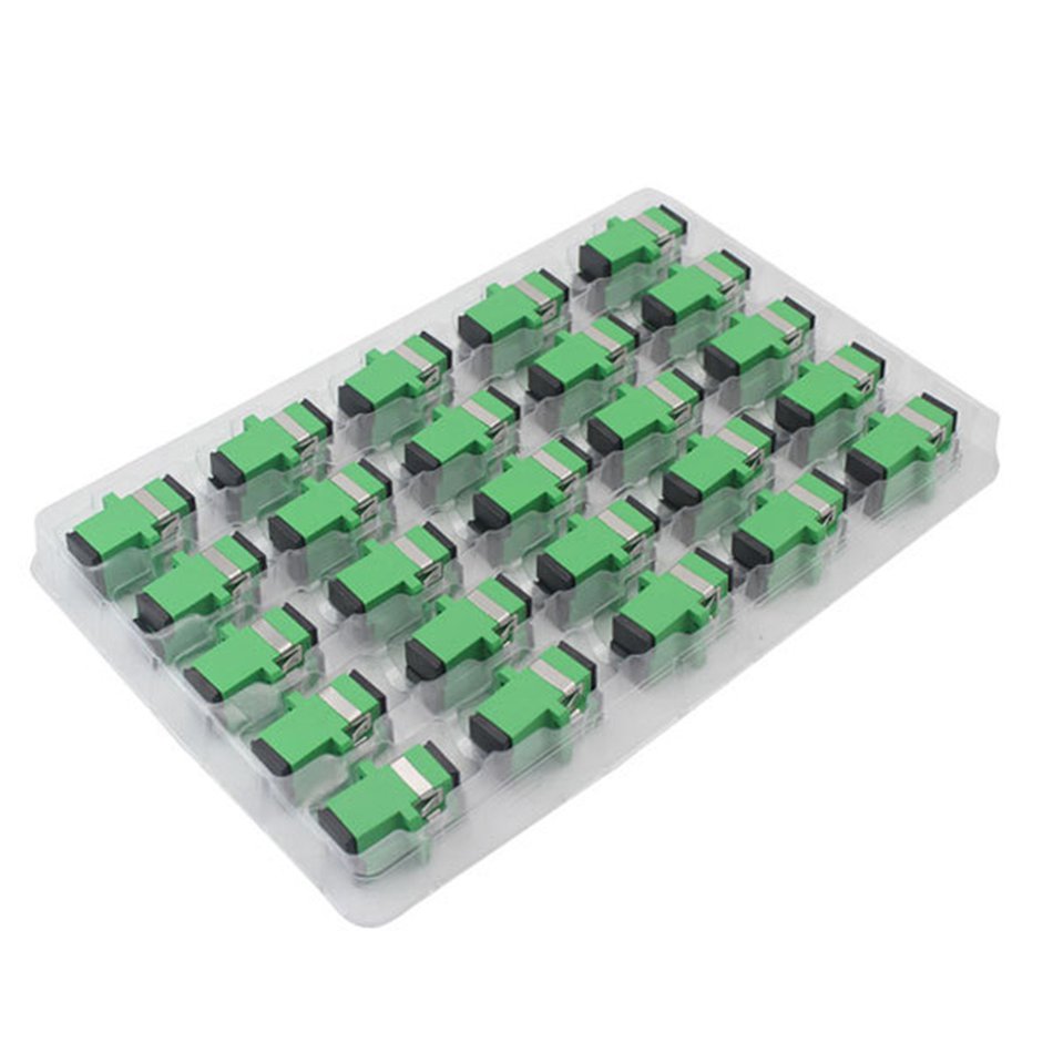Vỉ 50 Đầu nối quang Adapter SC/APC