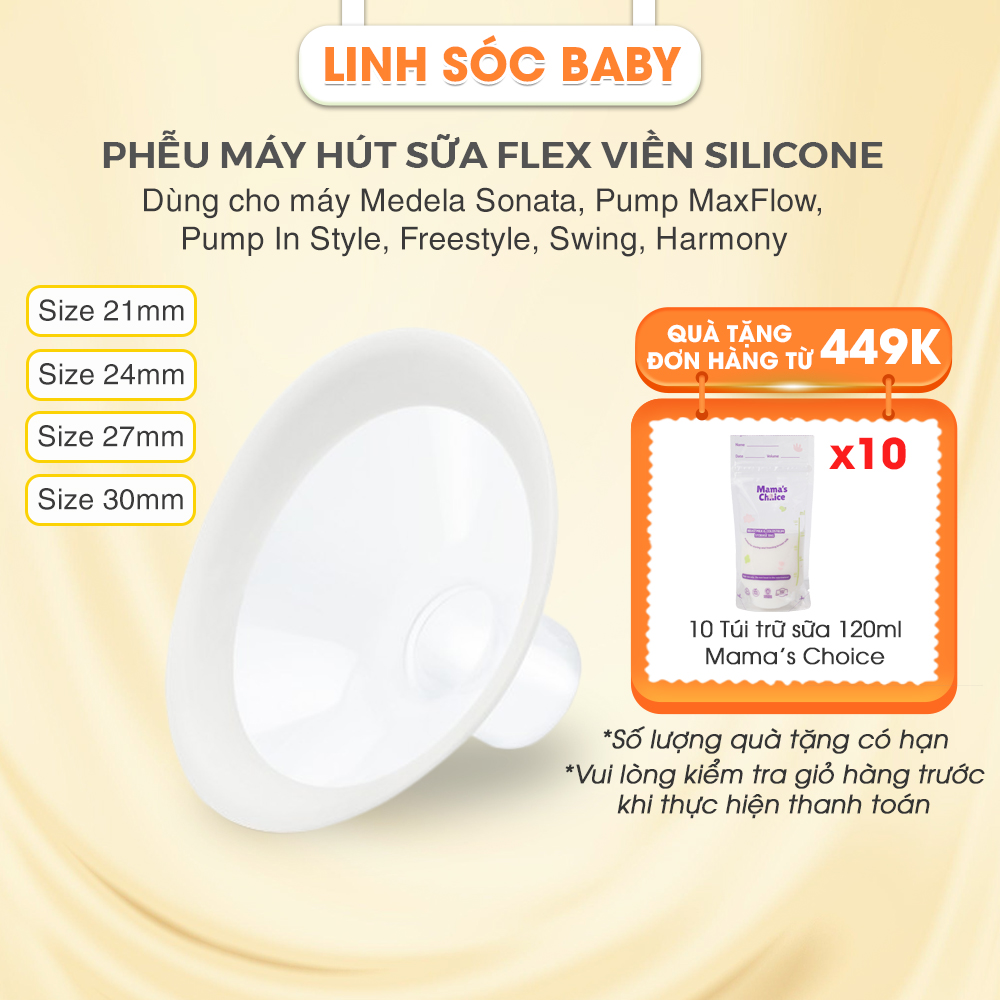Phễu máy hút sữa Flex cho máy Pump In Style, Sonata, Swing, Freestyle, Harmony