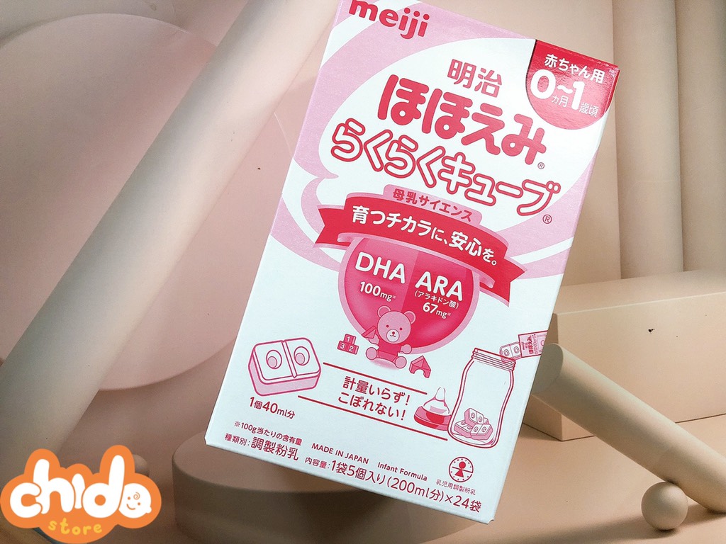 Sữa Meji thanh nội địa Nhật 0-1/1-3
