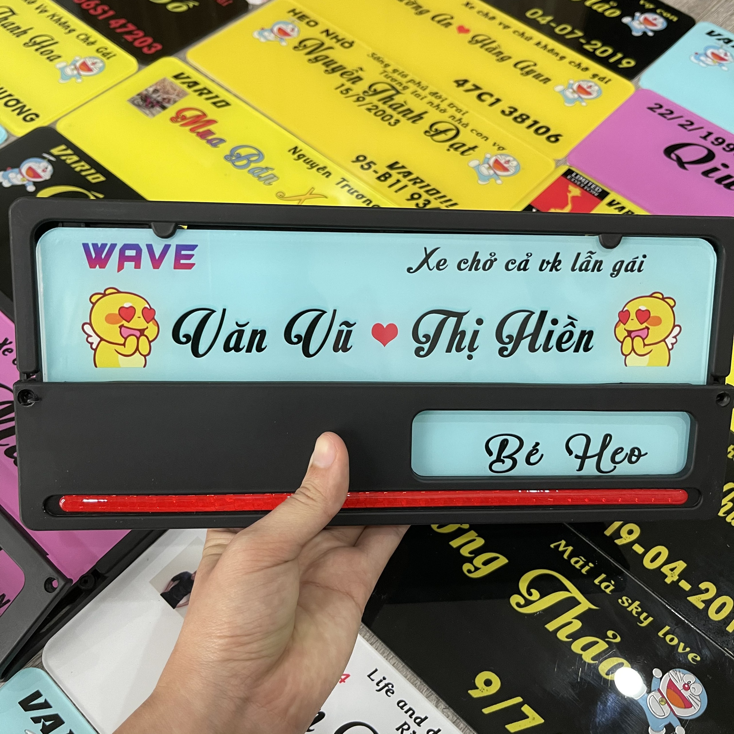 Bảng tên xe máy kiểu Indo full phụ kiện