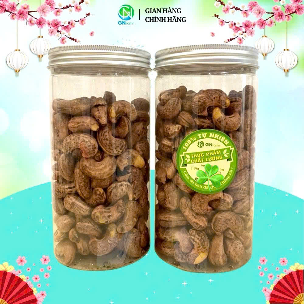 Hạt Điều Rang Muối Bình Phước Hạt Điều A Cồ Vỏ Lụa Nguyên Hạt Giòn Ngon Chất Lượng Trên Từng Hạt - Hộp 250g/500g