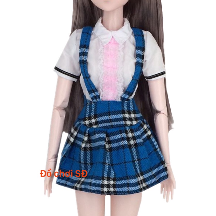Đầm học sinh ( búp bê 60 cm ) - 1 cái ngẫu nhiên )