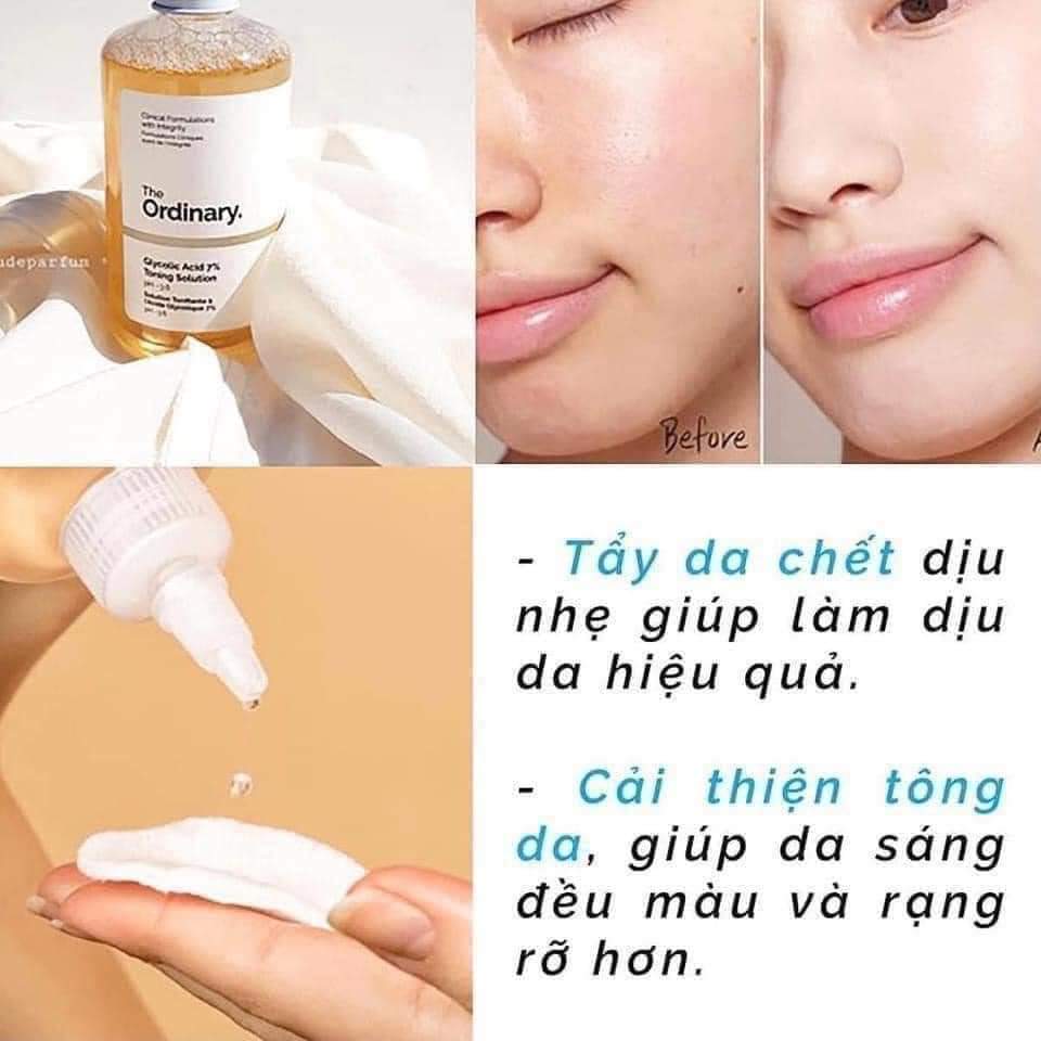 NƯỚC HOA HỒNG The Ordinary. Glucolic Acid 7% Toning Solution 240ML