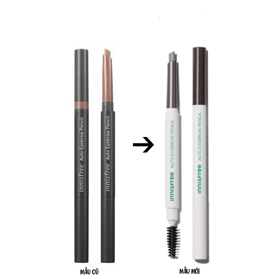Eyeliner eyebrow 2 head Innisfree auto eyebrow pencil 0.3G #5 (Eyeliner Pencil eyebrow black Brown)-pegastore