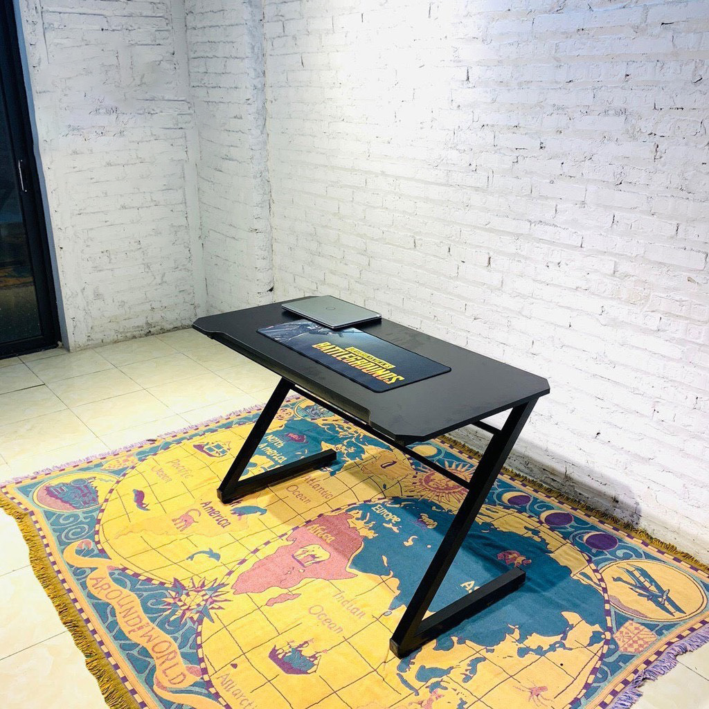 Bàn gaming khuyết giữa chân K gỗ MFC An Cường/MDF Mộc Hoàng gia phủ Melamine, bàn chân chữ Z khung sắt sơn tĩnh điện chống gỉ, bàn game thủ, bàn học sinh, bàn làm việc giá rẻ