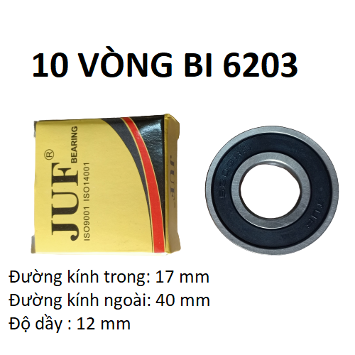 02 vòng bi 6203 JUF