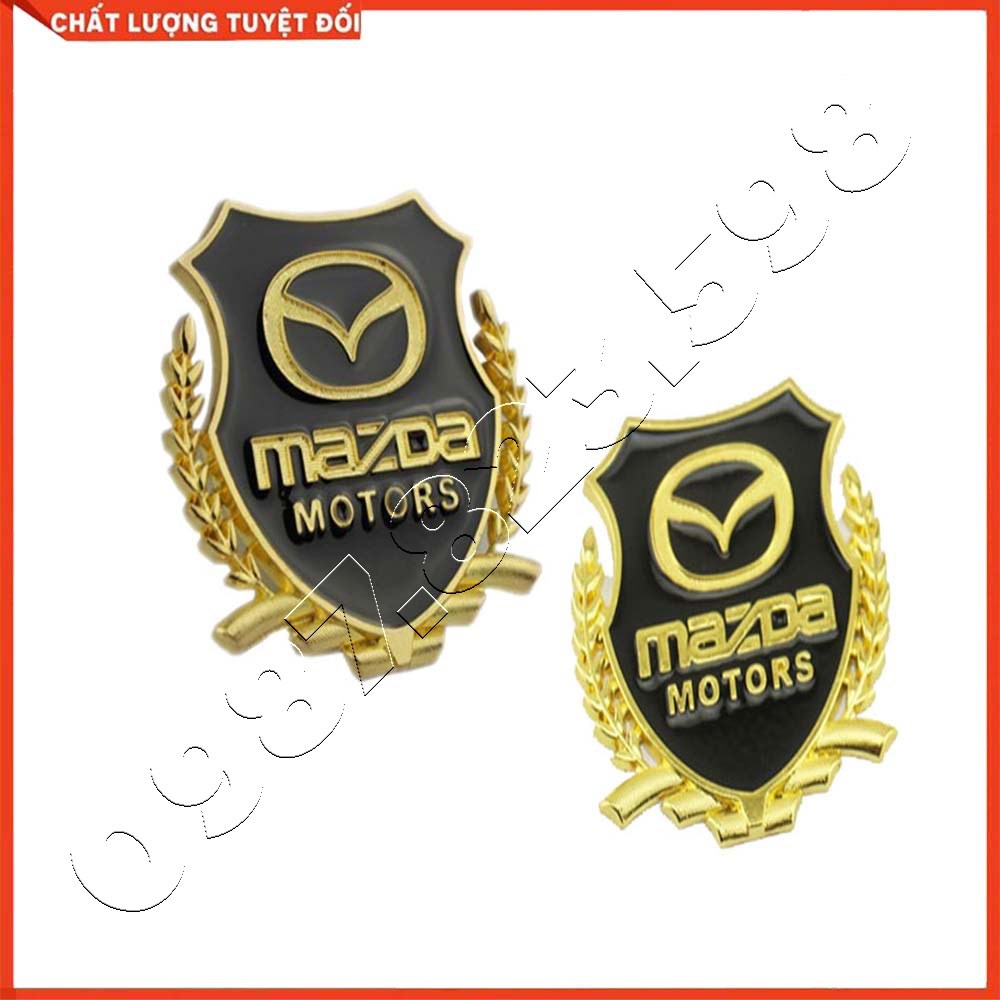 Logo Bông Lúa Dán Xe Mazda, Logo Dán Xe Ô Tô Sẵn Keo 3M