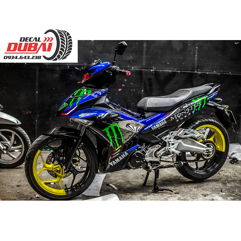 Tem Trùm Exciter 150 Xanh Đen Monster