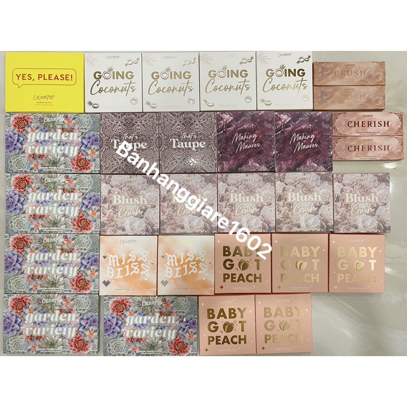 Bảng phấn mắt Colourpop ( Có sẵn - Bill Mỹ )