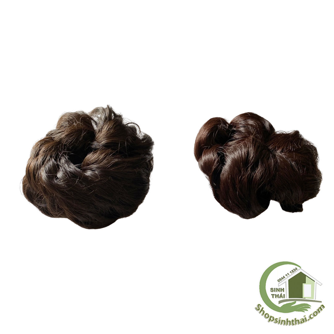 Búi tóc giả - Đồ cột tóc giả búi tóc - Búi tóc xù tự nhiên cột búi