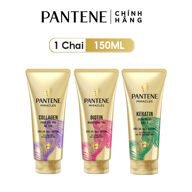 Dầu xả pantene 3 phút diệu kì tuýp chăm sóc hư tổn chai 150ml