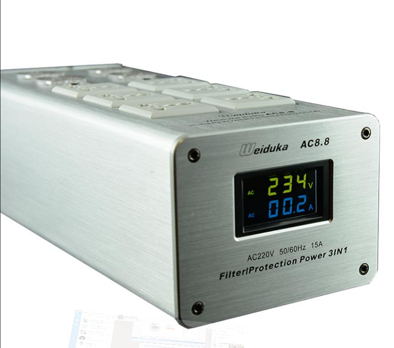 Bộ lọc nguồn điện Audio Weiduka AC 8.8(bản 2019, màu Bạc)